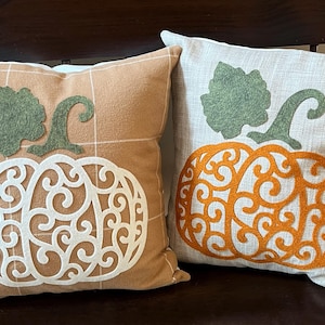 Fall Pumpkin Pillow: Cozy Fall Farmhouse Decor