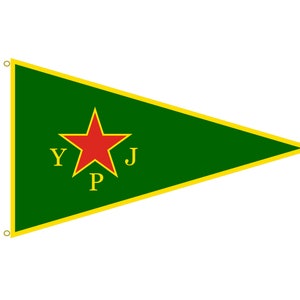 Kurdistan YPG YPJ Flag, Flag - Kurdistan Flag - Kurdish Flag