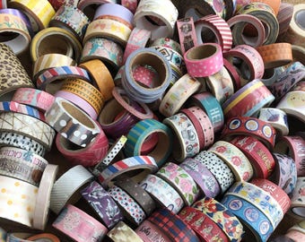 Washi Tape Set – 10 Rollen mit verschiedenen Mustern, für Bullet Journal, Scrapbooking & Basteln