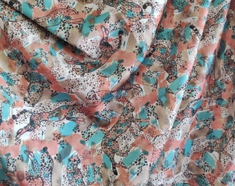 Aangepaste sjaal met luipaardprint: handgeschilderde zijden omslagdoek, cadeau dierenliefhebber