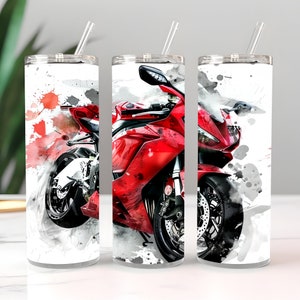20 oz Moto Street race Tumbler Wrap PNG Download digitale Confezione regalo da uomo