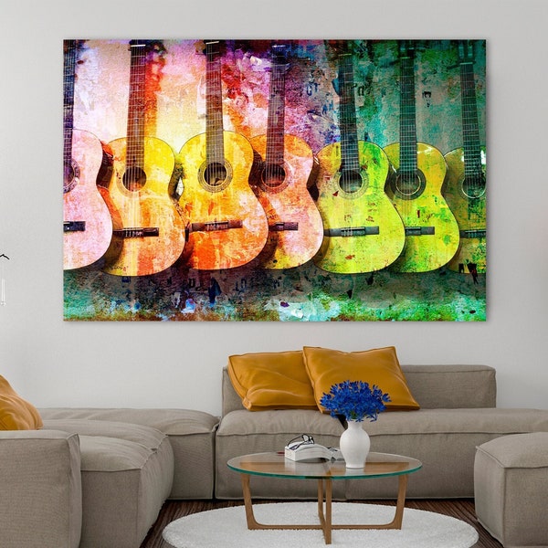 Guitar Painting Etsy