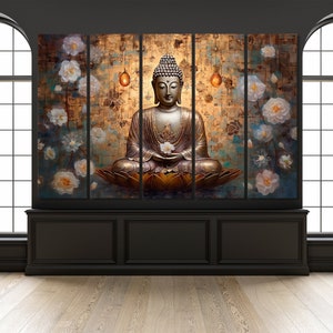 ▷ Cadre Bouddha Zen  Tableau sur toile inspirante