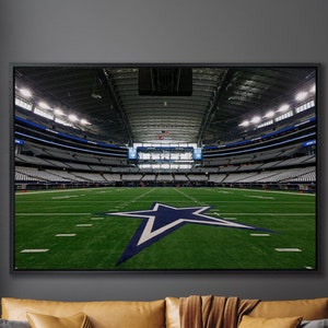 Att Stadium Dallas Canvas Wall Art American football canvas print AT&T Stadium print Dallas Texas Cowboys football gifts Extra Large Canvas