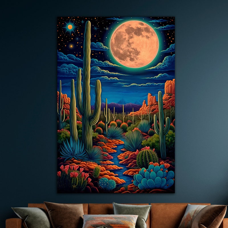 Surreal Moon Art - Etsy