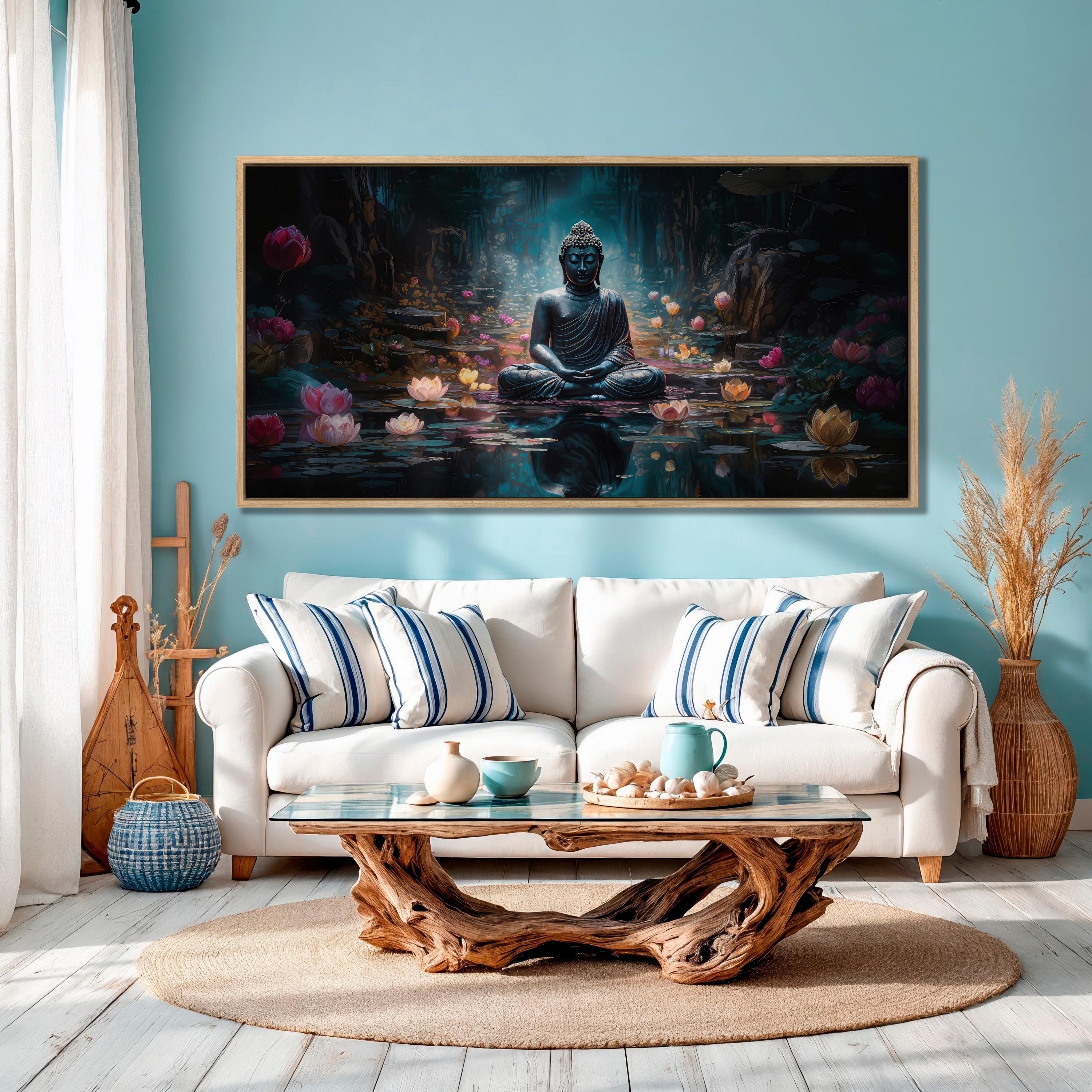 Abstract Buddha Canvas Print: Meditation Wall Art - Etsy