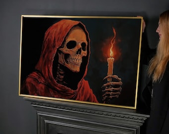 Pierce of Ataraxy Art Print - Grim Reaper, Dark Fantasy Print