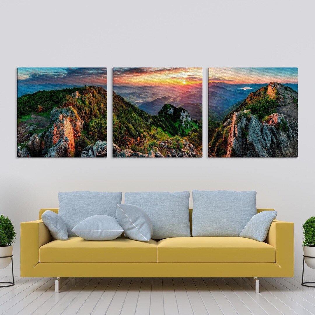 Slovakia Mountain Sunrise Canvas Print, Nature Wall Art - Etsy