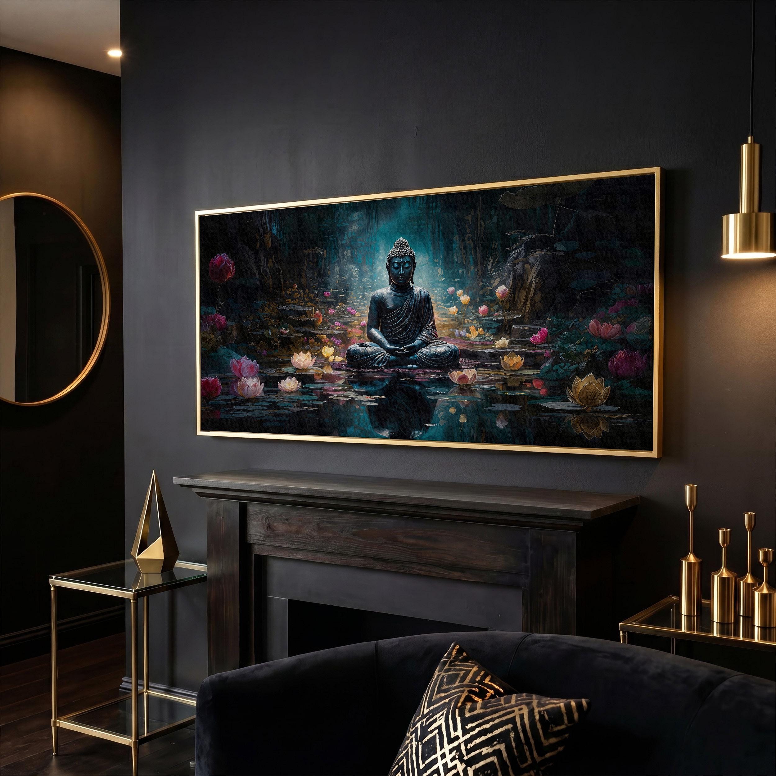 Abstract Buddha Canvas Print: Meditation Wall Art - Etsy