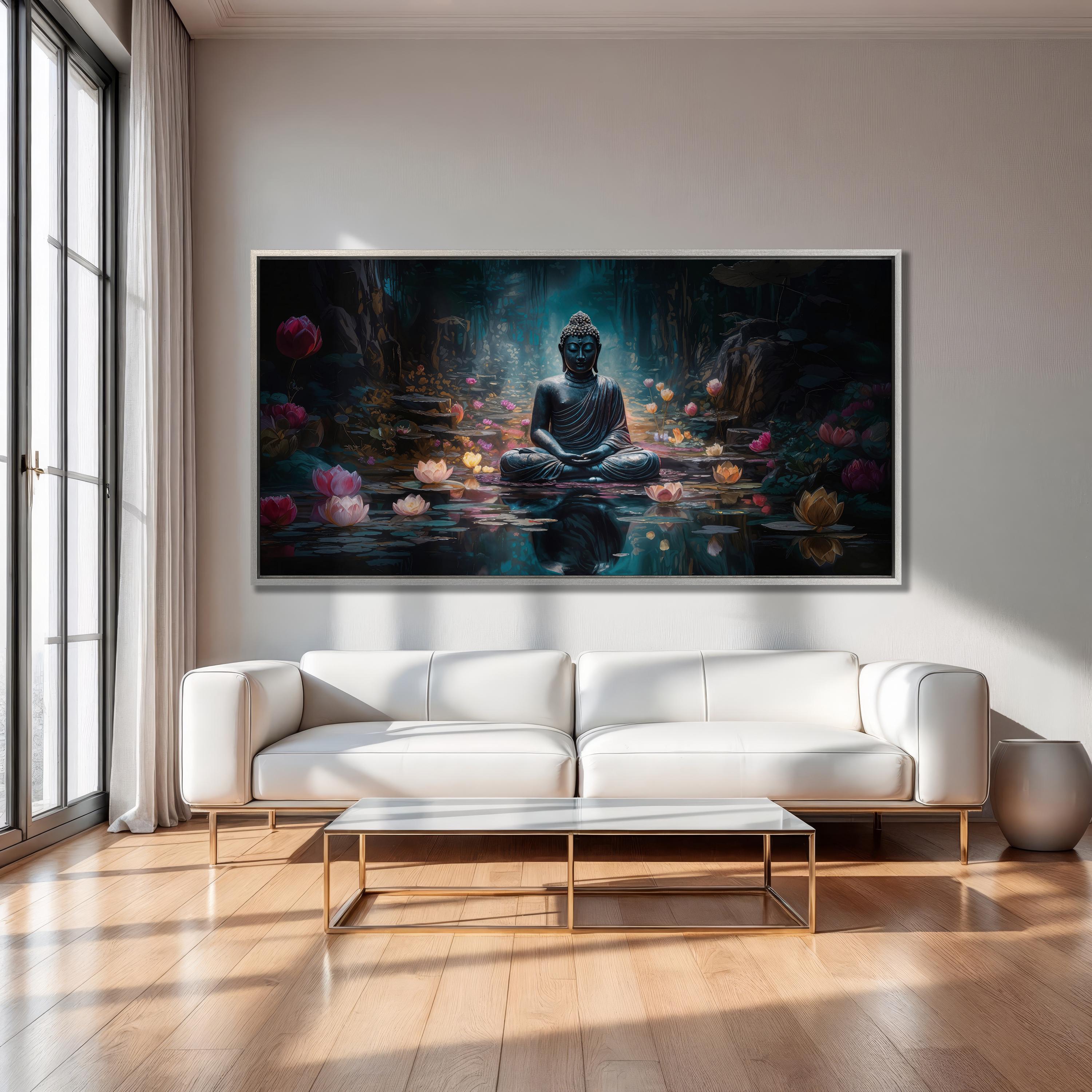 Abstract Buddha Canvas Print: Meditation Wall Art - Etsy