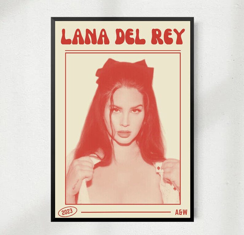 Vintage Lana Del Rey 2024 Song Music Poster Etsy