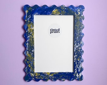 Wavy Picture Frame A4 | Dipped One of a Kind | Free Shipping Australia | Gallery Wall Frame | Unique Home Decor Gift | Australian Made