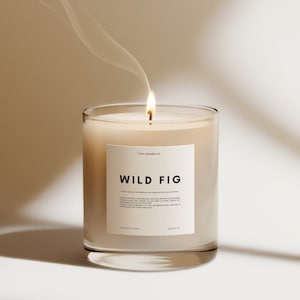 MINIMALIST Editable Candle Template / Candle Label / Customisable Label / Printable Candle Label / Canva Template / DIY Label/MODERN