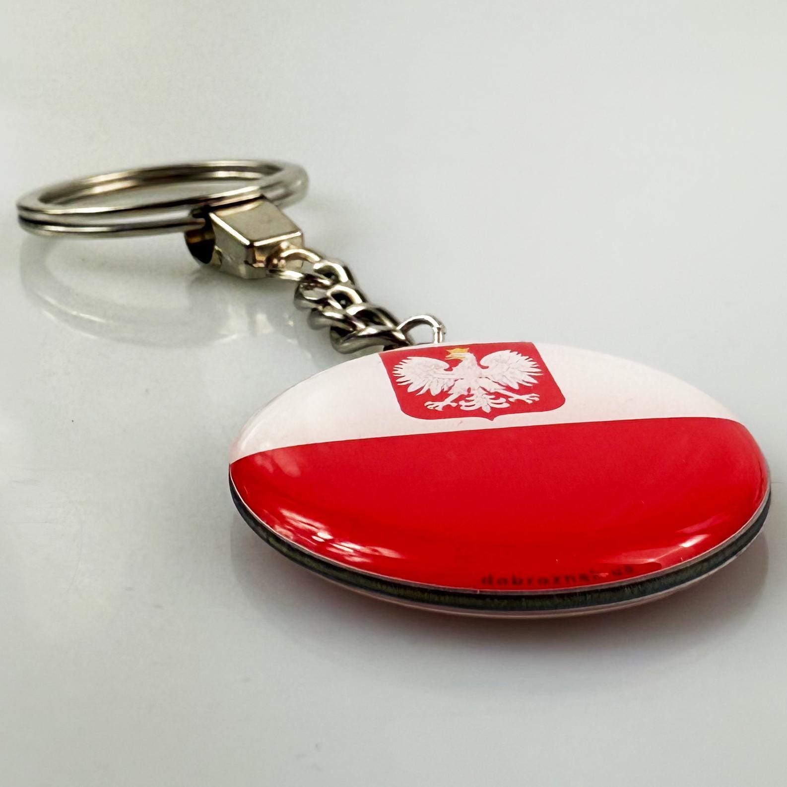 Polish Flag Keychain, Poland Eagle Souvenir, Metal Keyring - Etsy