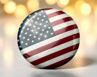 Spilla con bandiera americana, distintivo rotondo USA, spilla patriottica da bavero, spilla con bandiera rossa, bianca e blu, spilla con bandiera degli Stati Uniti, 4 luglio USA 250