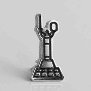 Kyiv Souvenir Pin, Motherland Monument Lapel Badge, Ukraine Travel Gift, Kyiv Landmark Brooch, Patriotic Ukrainian Lapel Pin