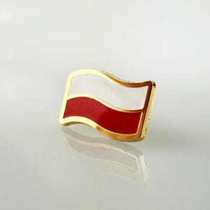 Polish Flag Enamel Pin, EU Country Lapel Pin, Polish Gift, Polska Lapel Pin, Patriotic Badge, Polish Heritage Lapel Pin, Poland Badge