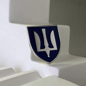 Ukrainian Air Defense Style Pin, Lapel Badge, Patriotic Gift, Collector’s Souvenir from Ukraine