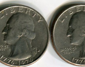 Washington "Bi-Centennial" Quarter's, 1776-1976 40 pro Rolle
