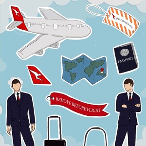 Adesivi per assistenti di volo QANTAS
