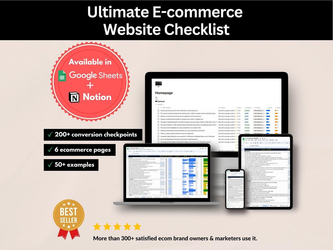 Ultimate E-commerce Website Checklist for Shopify, Woocommerce Stores ...