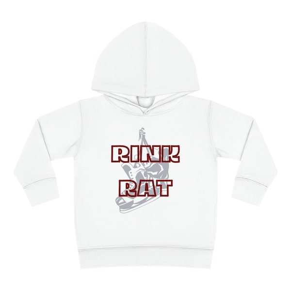 Toddler Hockey Sweatshirt | Hockey Rink Rat Toddler Hooded Pullover