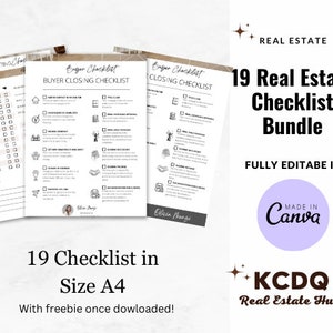 Real Estate Pre-Listing Checklist Seller Resource Home Seller Checklist Buyer Checklist Real Estate Marketing Real Estate Checklist Bundle image 4