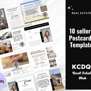 Sellers Real Estate Postcards, Real Estate Marketing, Canva Template,  Real Estate Mailer, Home Seller Postcard, Realtor Farming postcard,