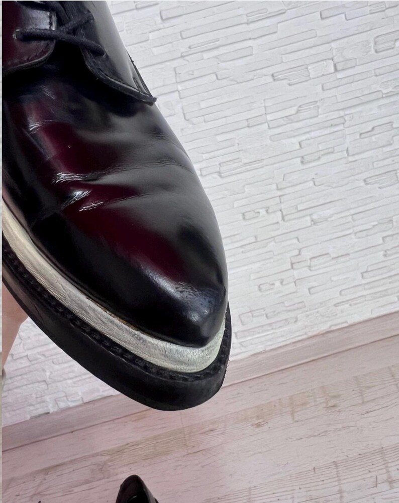 Acne Studios Lark Chunky Leather Loafers Oxford Black Size 40 Genuine Leather Designer Shoes image 11