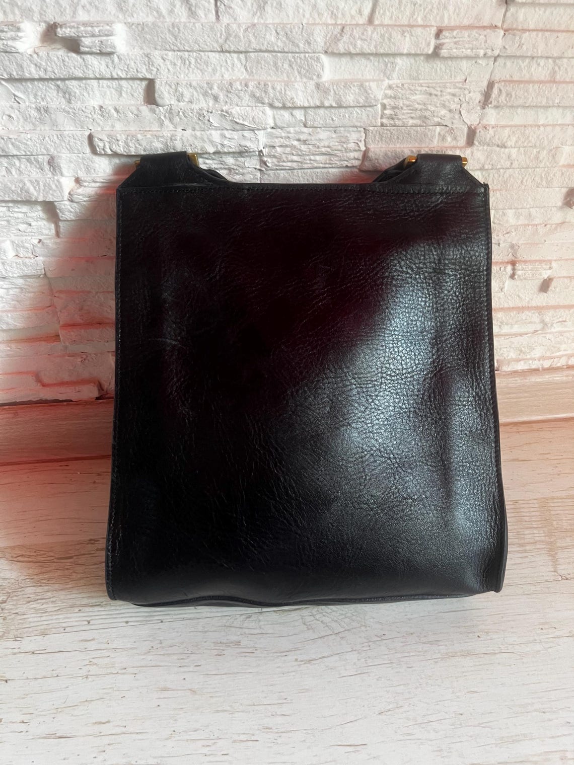 Mulberry Antony Black Leather Messenger Bag Unisex Crossbody Soft Leather Satchel, foto 4 di 5