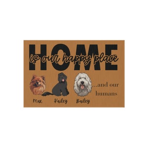 Personalized Outdoor Rug Welcome to your Furbaby&#39;s home... and their humans Personalized for Cats, Dogs, ETC
