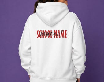 Camiseta de manga larga personalizada con el logo de la escuela / Camiseta con el nombre del equipo personalizado /