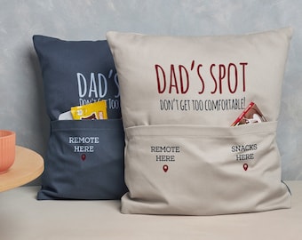 Personalized Cushion, Reserved for Dad, Grandad Cushion, Customized Pillow, Custom Fathers Day Gift for Dad, Fathers Gift Throw Pillow