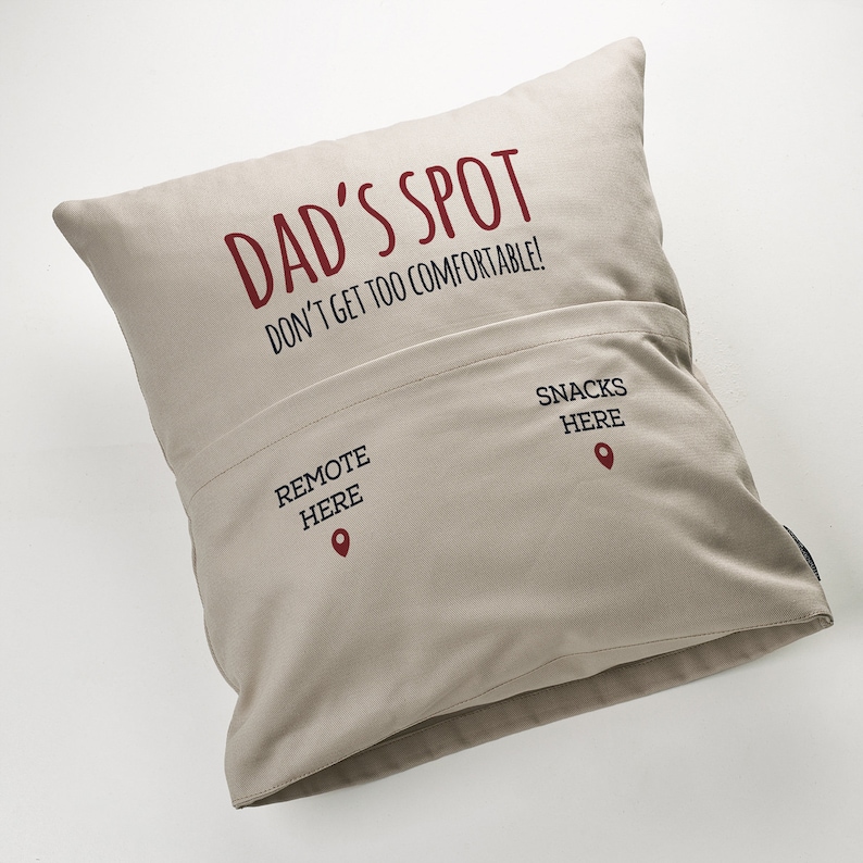 Personalized Cushion, Reserved for Dad, Grandad Cushion, Customized Pillow, Custom Fathers Day Gift for Dad, Fathers Gift Throw Pillow image 8