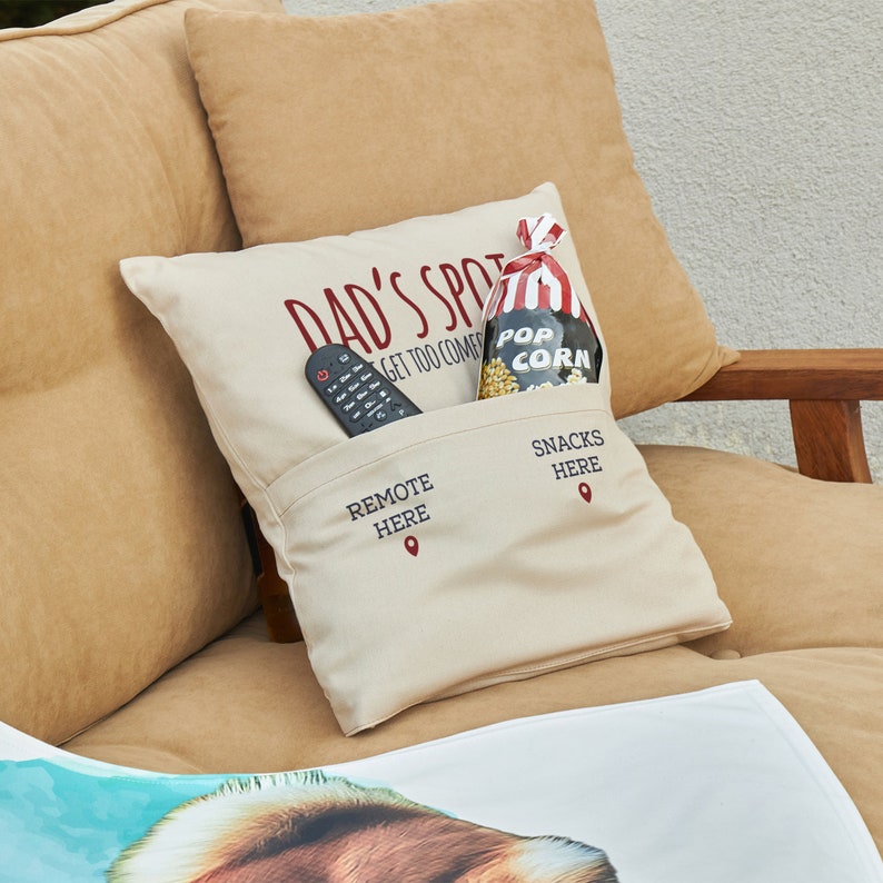 Personalized Cushion, Reserved for Dad, Grandad Cushion, Customized Pillow, Custom Fathers Day Gift for Dad, Fathers Gift Throw Pillow image 4