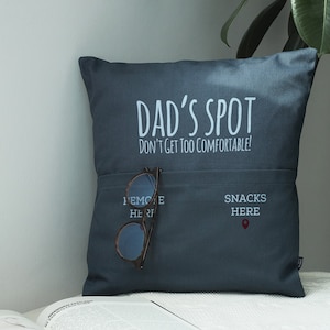 Personalized Cushion, Reserved for Dad, Grandad Cushion, Customized Pillow, Custom Fathers Day Gift for Dad, Fathers Gift Throw Pillow image 6