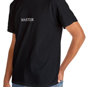 Master - Black Unisex Heavy Cotton Tee, Master Dom, Master Shirt, Dom Sub, Dom Gifts, Dominant Gifts, Dom Wear, Dominant Clothing