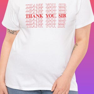 Thank You Sir Unisex Heavy Cotton Tee, Graphic Tee, Gift for Sub, Casual T-Shirt, Appreciation Shirt, Everyday Wear