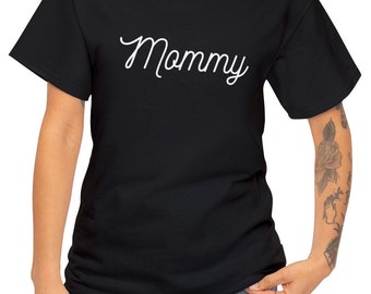 Koszulka Mommy Dom - czarna, unisexowa, gruba bawełniana koszulka
