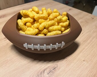 3D printed football snack bowl for the ultimate Super Bowl party