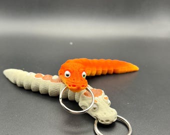 Porte-clés Ball Python / porte-clés ball python / impression 3D / nature / animaux / sauvage / cadeau / anniversaire / garniture de gâteau