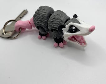 Keychain Opossum / 3D printing / zipper puller / school / pencil case / school enrollment