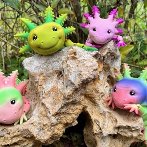 axolotl mignon - flexible - articulé - jouet - fidget - filament premium - axolotl articulé