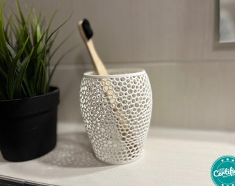 Toothbrush cup Voronoi style - 3d printing