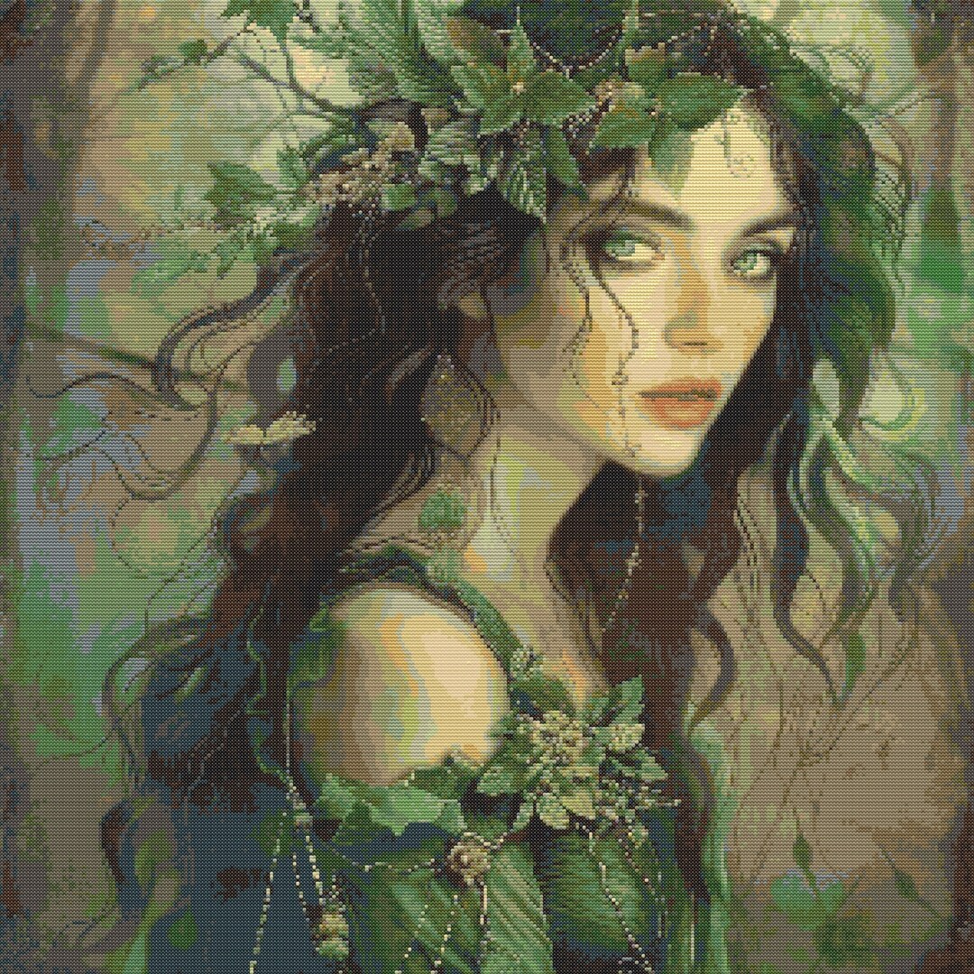 Fairy Forest Cross Stitch Patterns: Full Coverage Embroidery (digital ...
