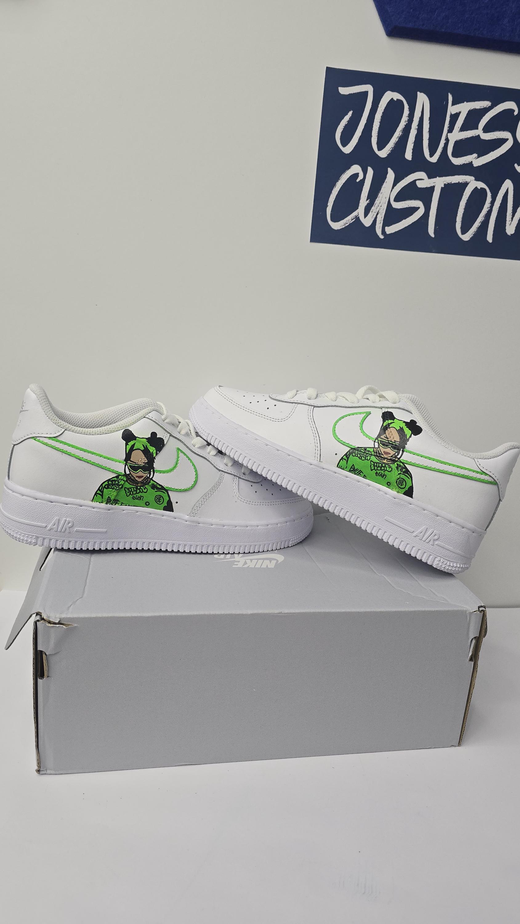billie eilish custom air forces