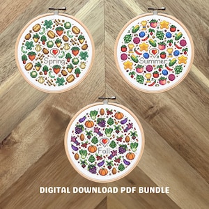 Stardew Valley Crops Bundel Kruissteekpatroon