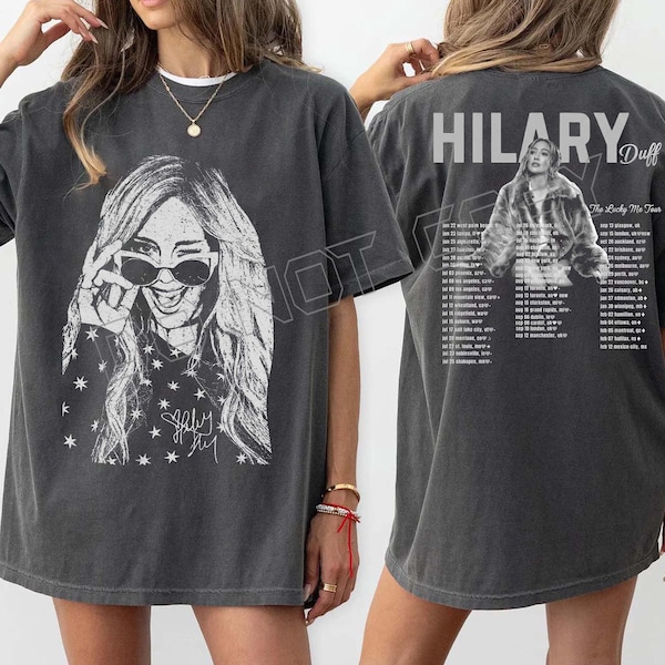 Comfort Colors Hilary Duff The Lucky Me Tour 2026 T-Shirt unisex tee