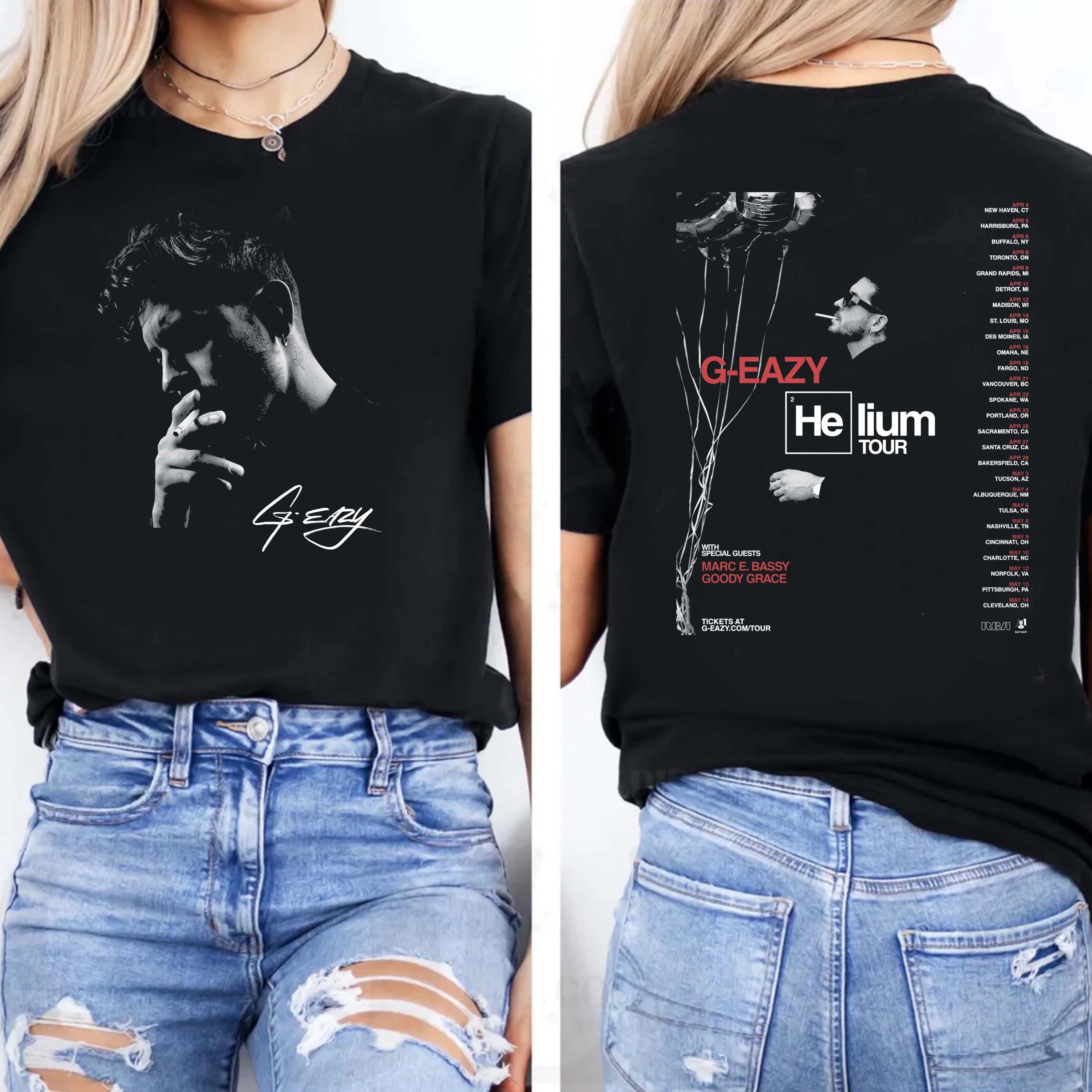 ツアー Tシャツ グッドフェイス G-Eazy 2018年 G-Eazy and with summer tour 2018 T-shirt men's medium NWOT