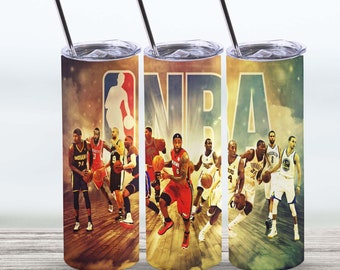 Basketball Legends Tumbler 20 oz Skinny | Stitch | Tumbler Sublimation Designs, Full Tumbler Wrap, Digital Downloads| Png